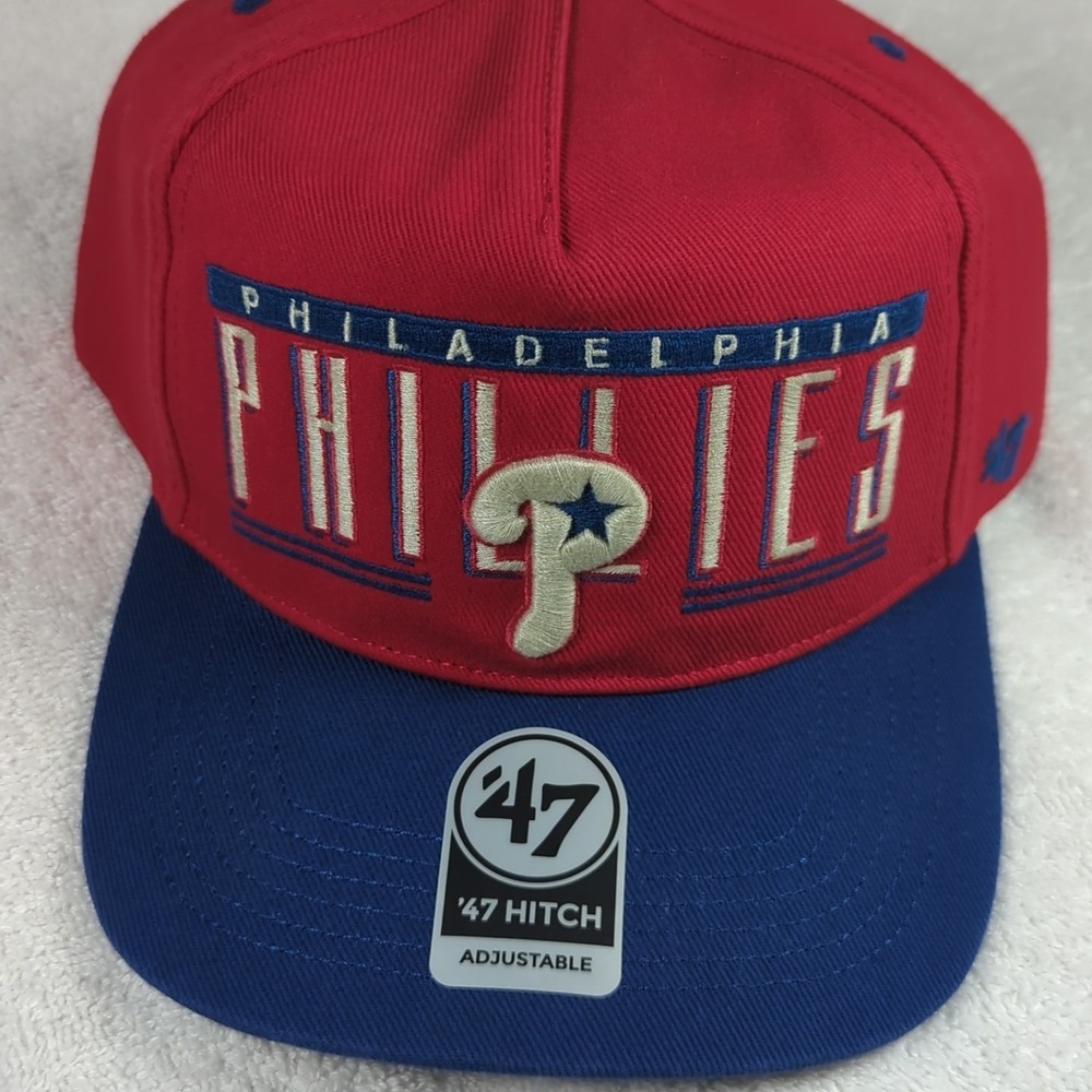 Philadelphia Phillies 47 Brand Cooperstown Hitch Snapback Adjustable Adult Hat - Picture 2 of 8